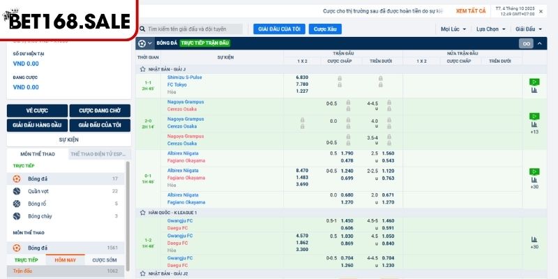 A Sports Bet168 – Thống Trị Sân Cỏ Toàn Cầu Với Kèo Cược  1 A Sports Bet168 và những thông tin về sảnh cược