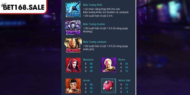 Alita Slot Bet168 - Chinh Phục Game Chiến Binh Tương Lai  2 Hệ số nhân trong game Alita Slot Bet168