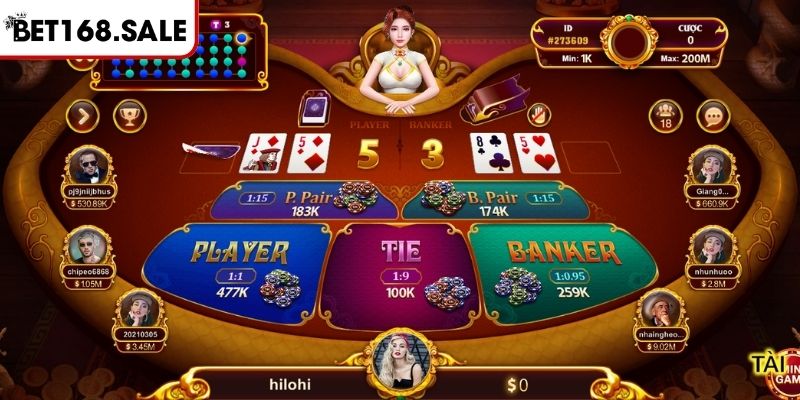 Baccarat Bet168 - Hướng Dẫn Cách Chơi Và Bí Kíp Thắng Lớn 3 Tránh đặt vào cửa Hòa để tăng tỷ lệ thắng