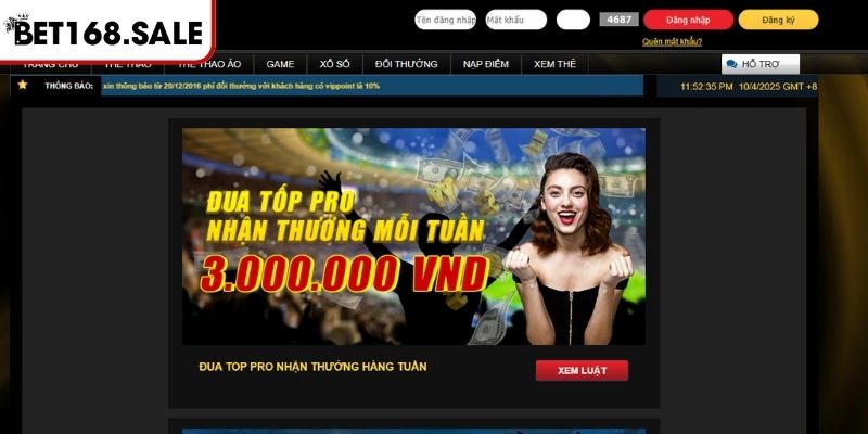 Khuyến Mãi Bet168 - Chìa Khóa Mở Cánh Cửa Ưu Đãi Hấp Dẫn  3 Đặc quyền dành cho tân binh gia nhập